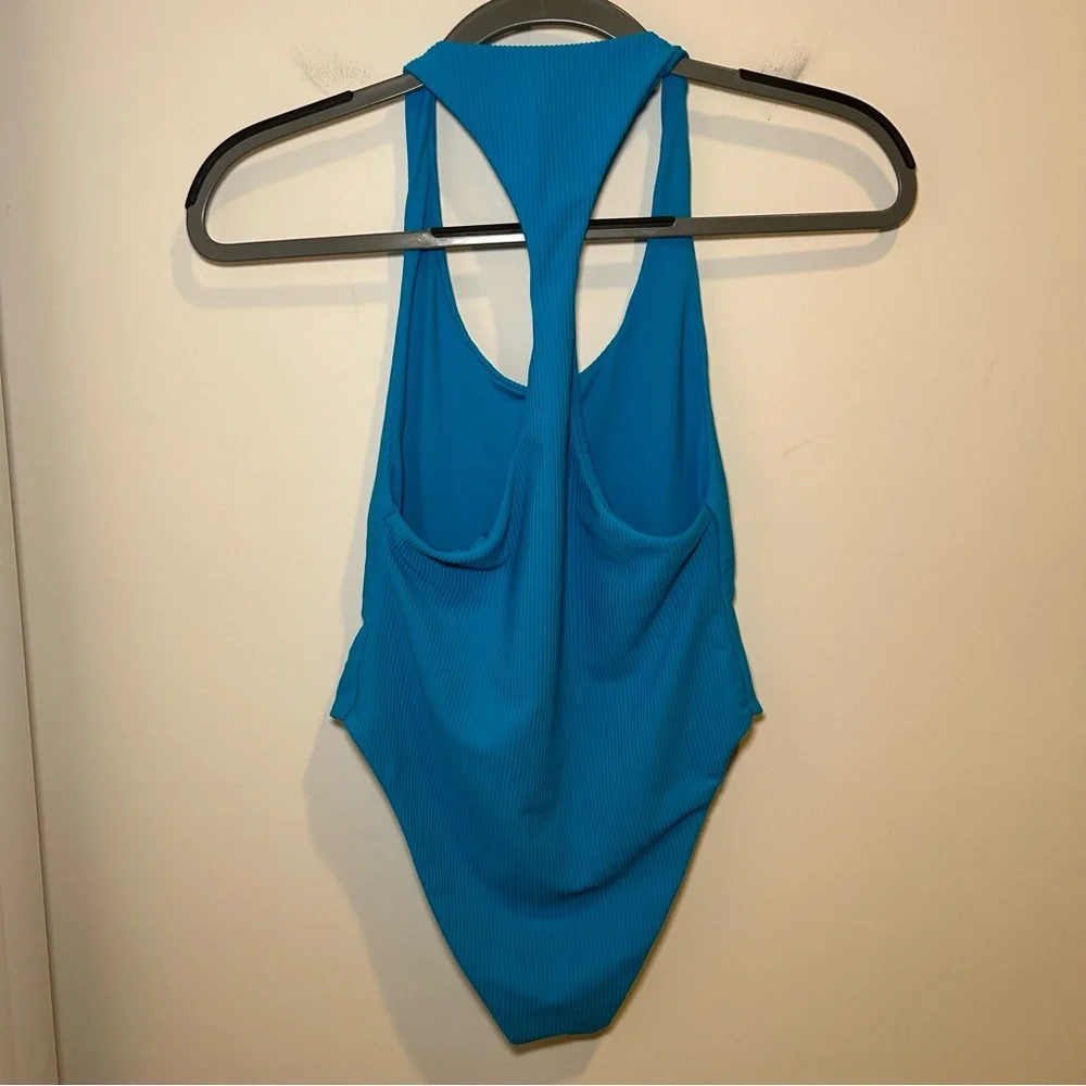 Frankie’s Bikinis Beau One Piece Swimsuit in Azure Size Small